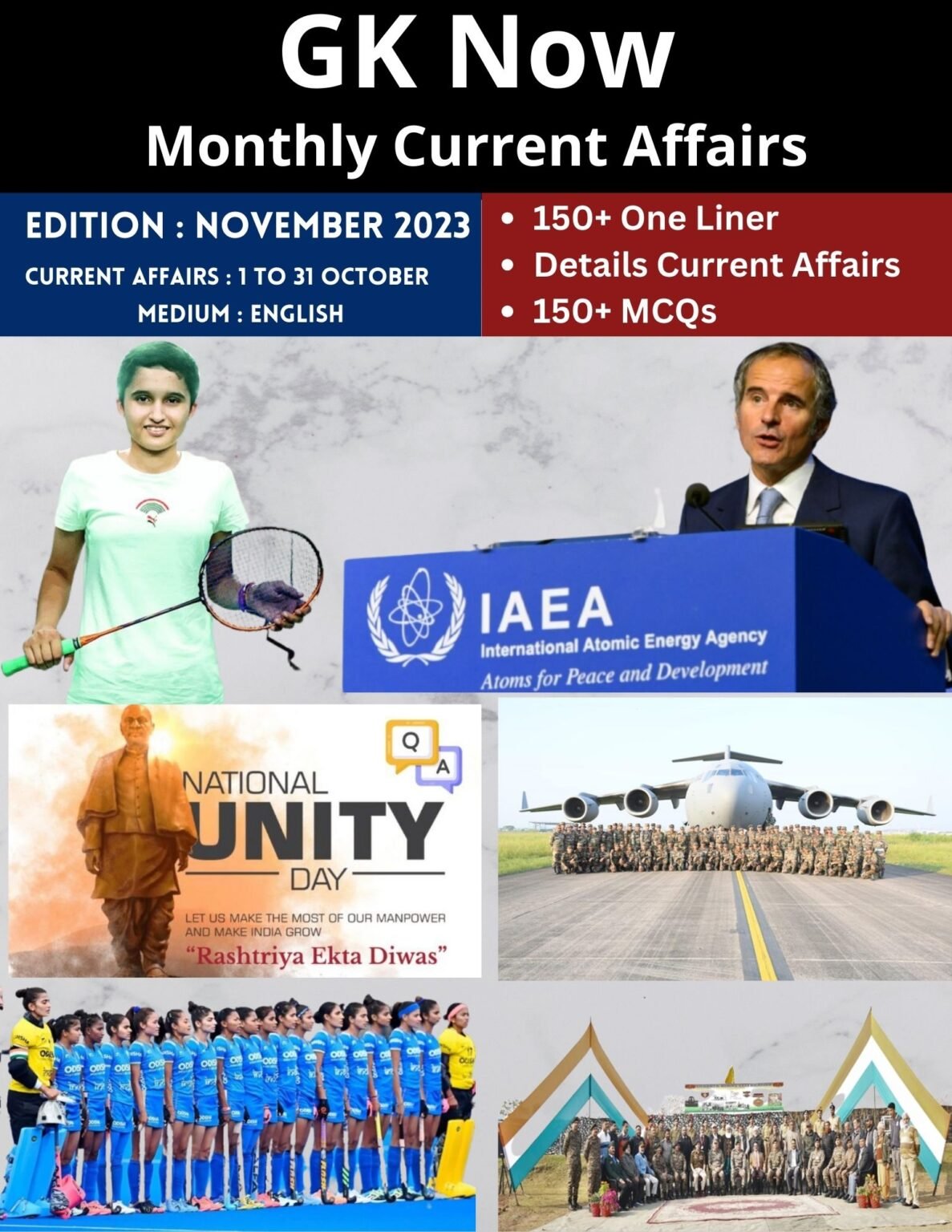 Monthly Current Affairs PDF November 2023 English GK Now