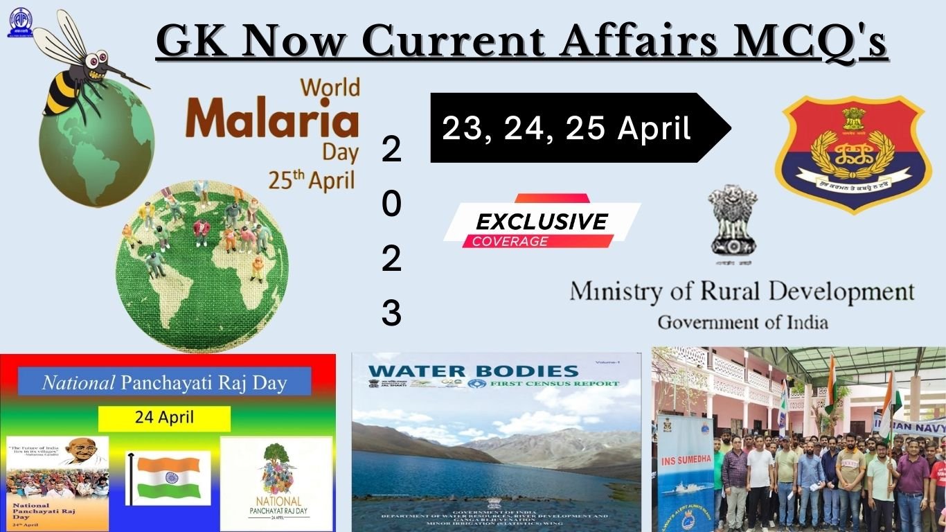 Current Affairs MCQ’s |23, 24, 25 April 2023