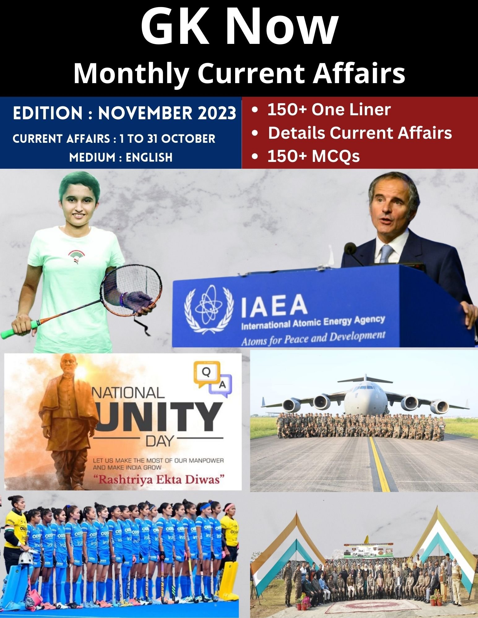 Monthly Current Affairs PDF November 2023 (English) - GK Now