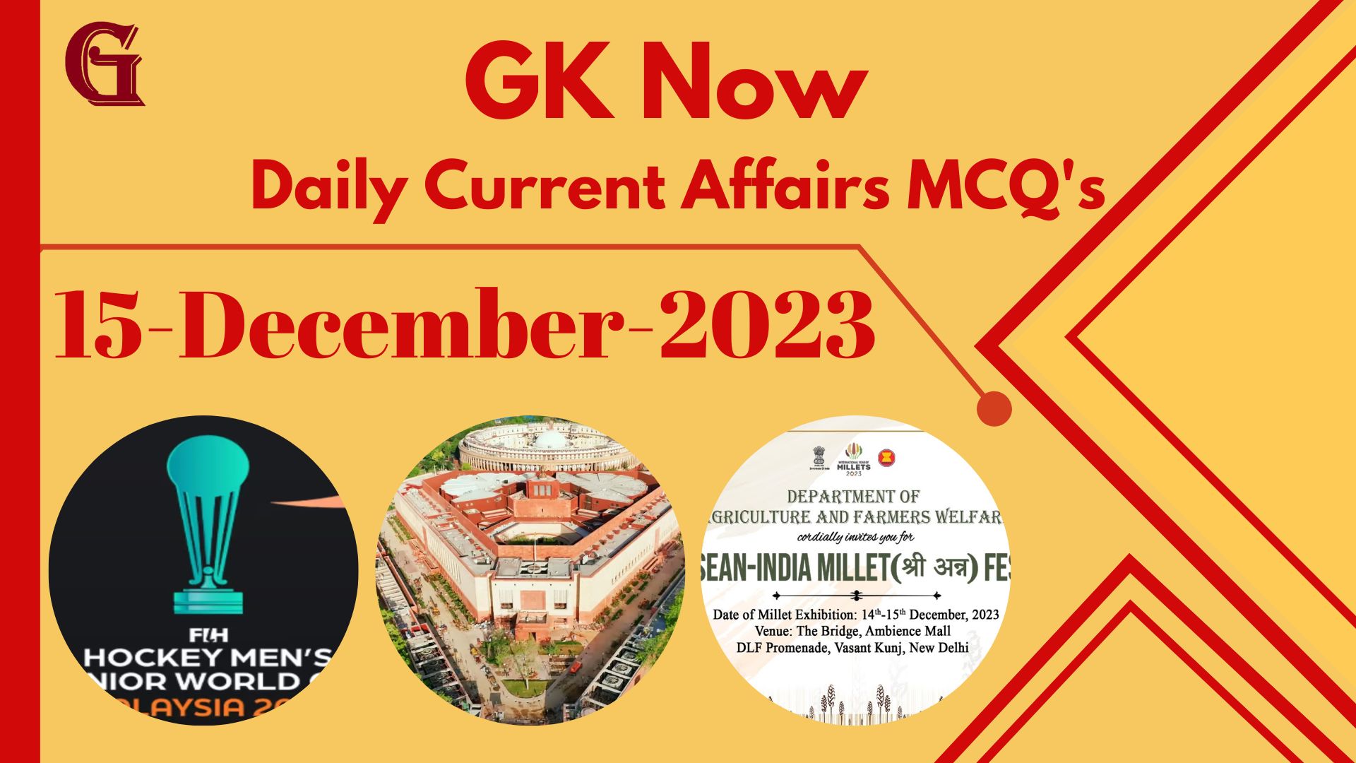 Daily Current Affairs Mcq 15 December 2023 Gk Now 2334