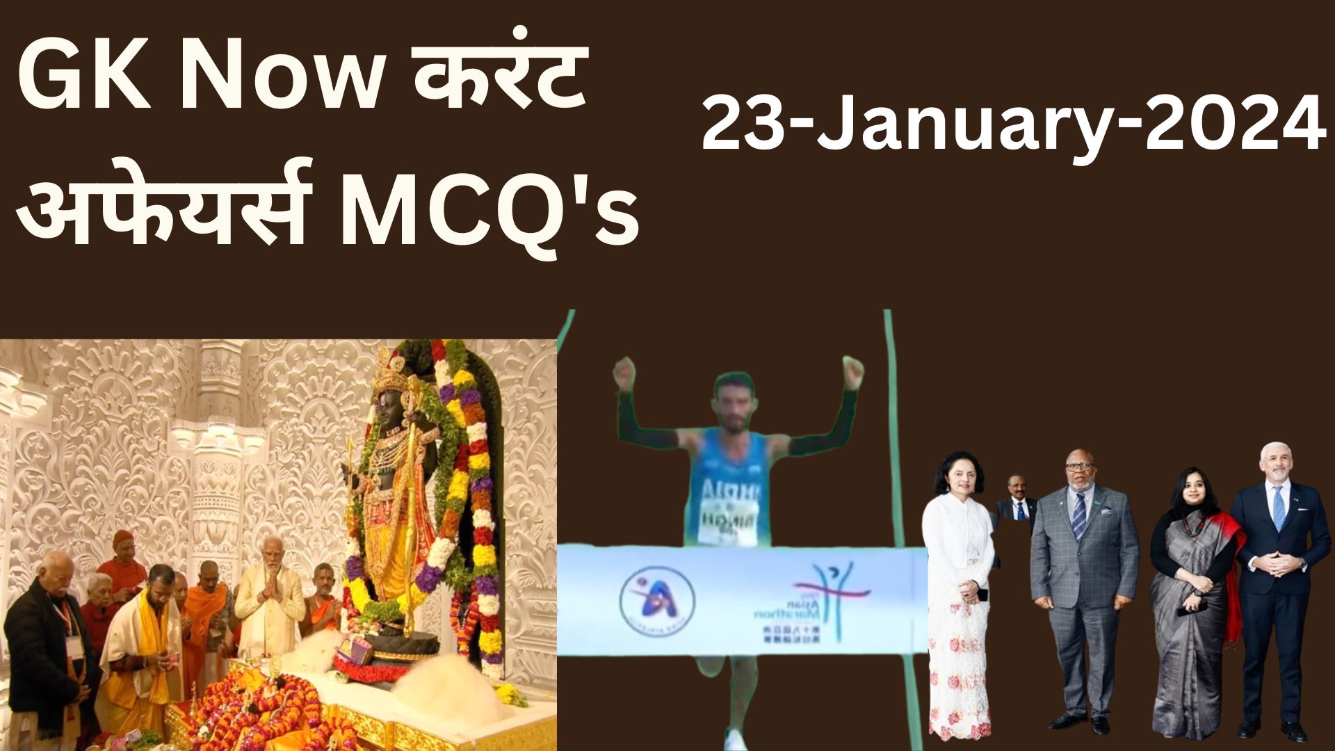 Daily Current Affairs MCQ 23 January 2024 GK Now