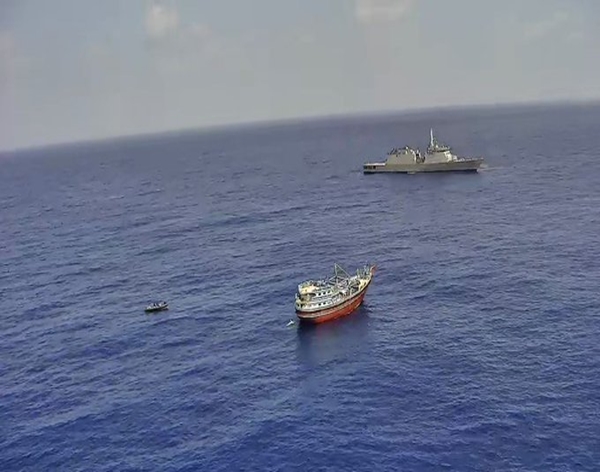 Indian Navy rescued 23 Pakistani nationals from Somali pirates in Arabian Sea