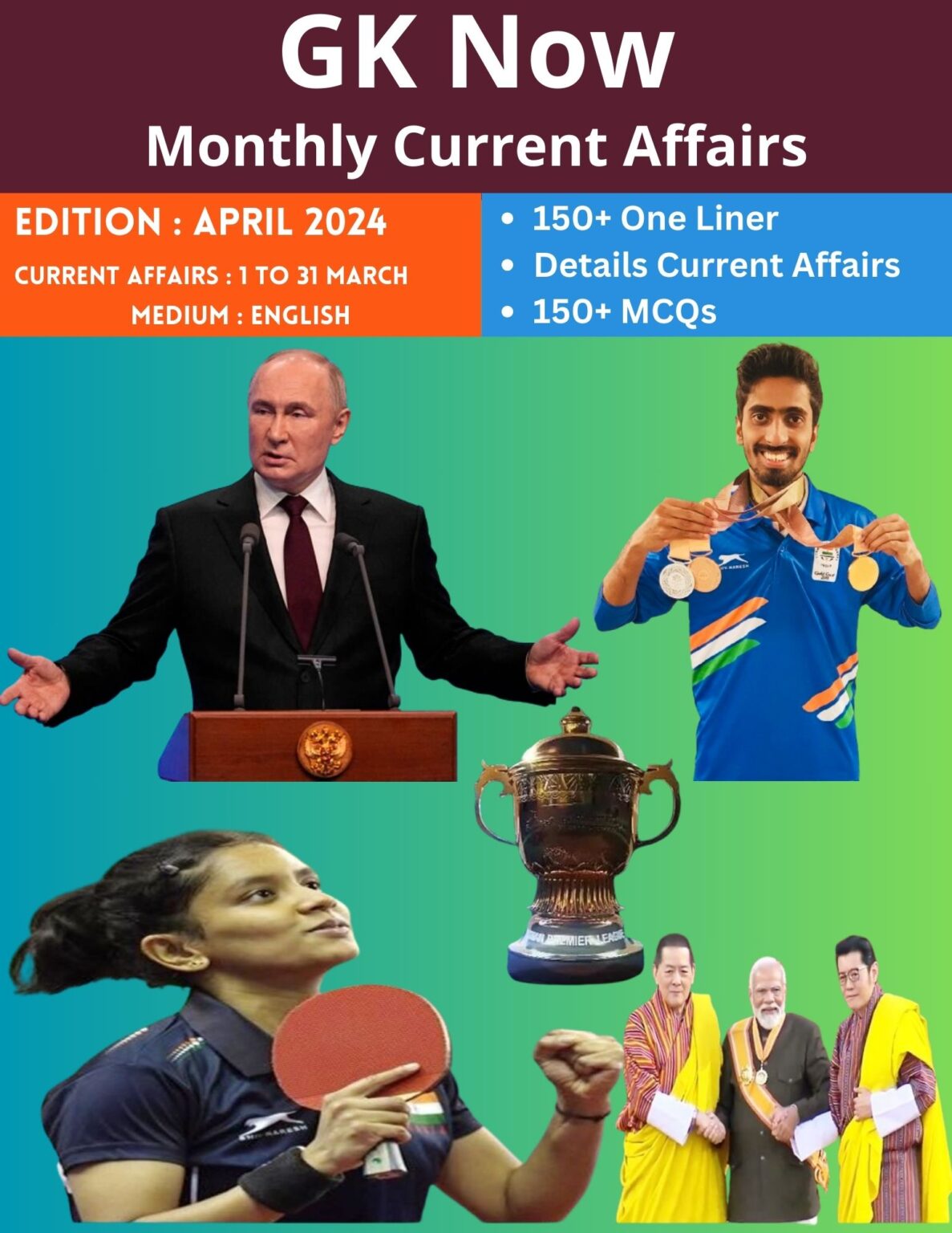 Monthly Current Affairs PDF April 2024 (English) GK Now