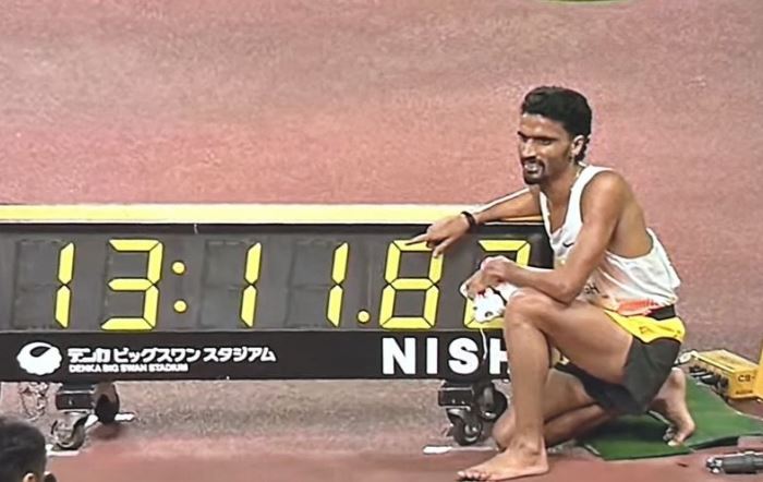 Gulveer Singh won gold medal in the men’s 5,000 meters race at the World Athletics Continental Tour in Japan