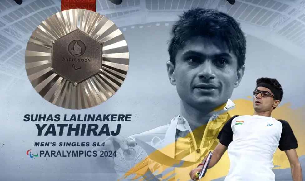 Suhas L Yathiraj wins silver medal in men’s badminton at Paralympic Games 2024