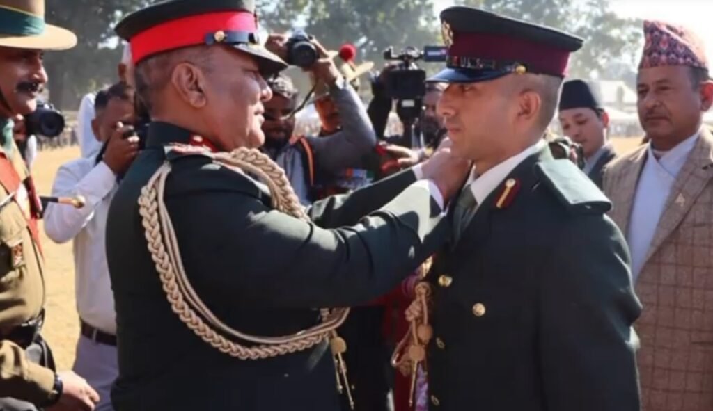 Nepal’s Chief of the Army Staff (CoAS), General Ashok Raj Sigdel  honored with the rank of Honorary General of the Indian Army