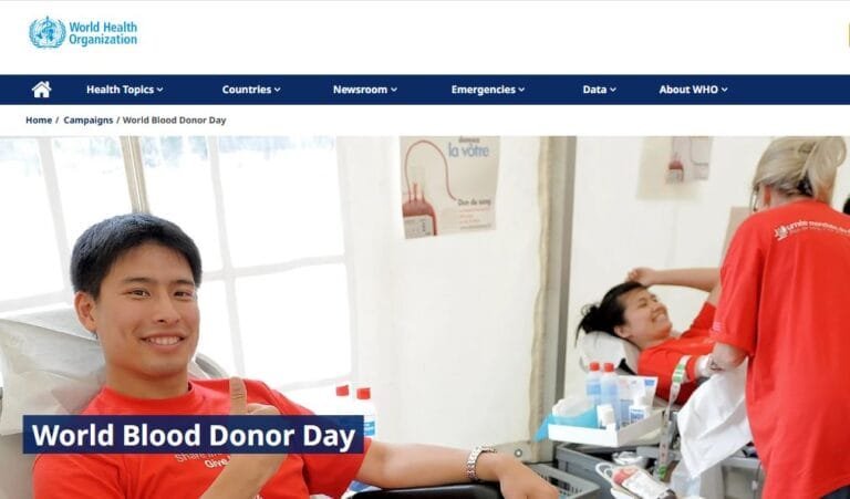 World Blood Donor Day -14 June : “Give Blood, Give Hope: Together We Save Lives”
