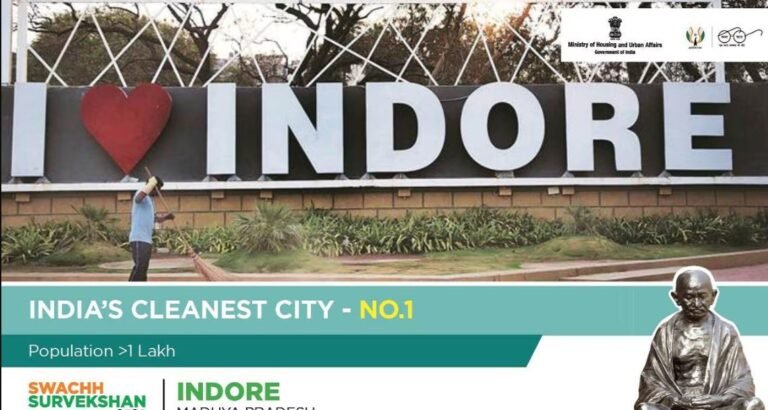 Indore Declared India’s Cleanest City for 8th Time in a Row