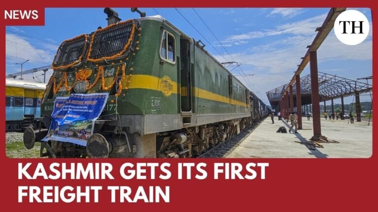 First Freight Train Reaches Kashmir Valley – Boost to Connectivity & Commerce
