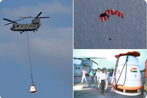 ISRO Successfully Conducts First Integrated Air Drop Test (IADT-01) for Gaganyaan Mission