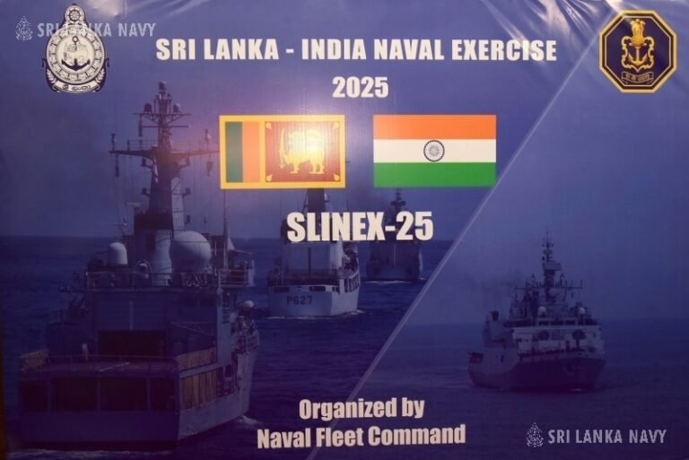 12th India–Sri Lanka Naval Exercise SLINEX-25 Underway off Colombo