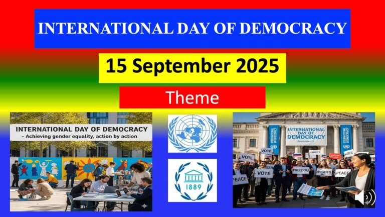 International Day of Democracy (15 September 2025)