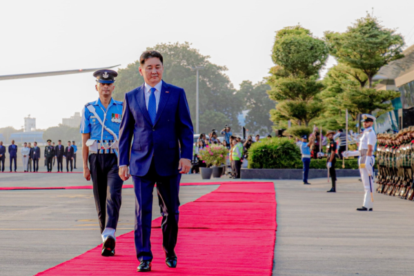 Mongolian President Khurelsukh Ukhnaa on a four-day state visit to India (October 13–16, 2025)