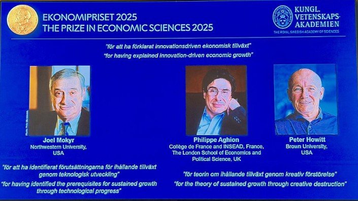 2025 Nobel Prize in Economics Awarded for Work on Innovation and Creative Destruction