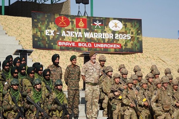 India–UK joint military exercise “Ajeya Warrior” from 17-30 November at Bikaner