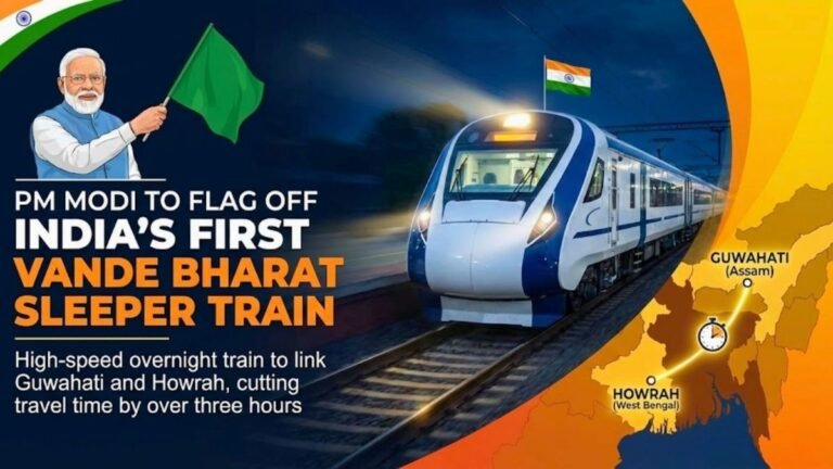 India’s First Vande Bharat Sleeper Train Launched on Kolkata–Guwahati Route