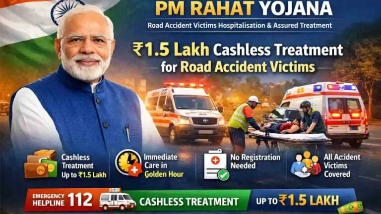PM RAHAT Scheme: Cashless Treatment for Road Accident Victims