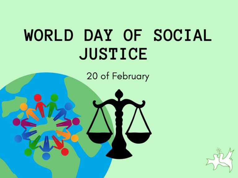 World Day of Social Justice : 20 February