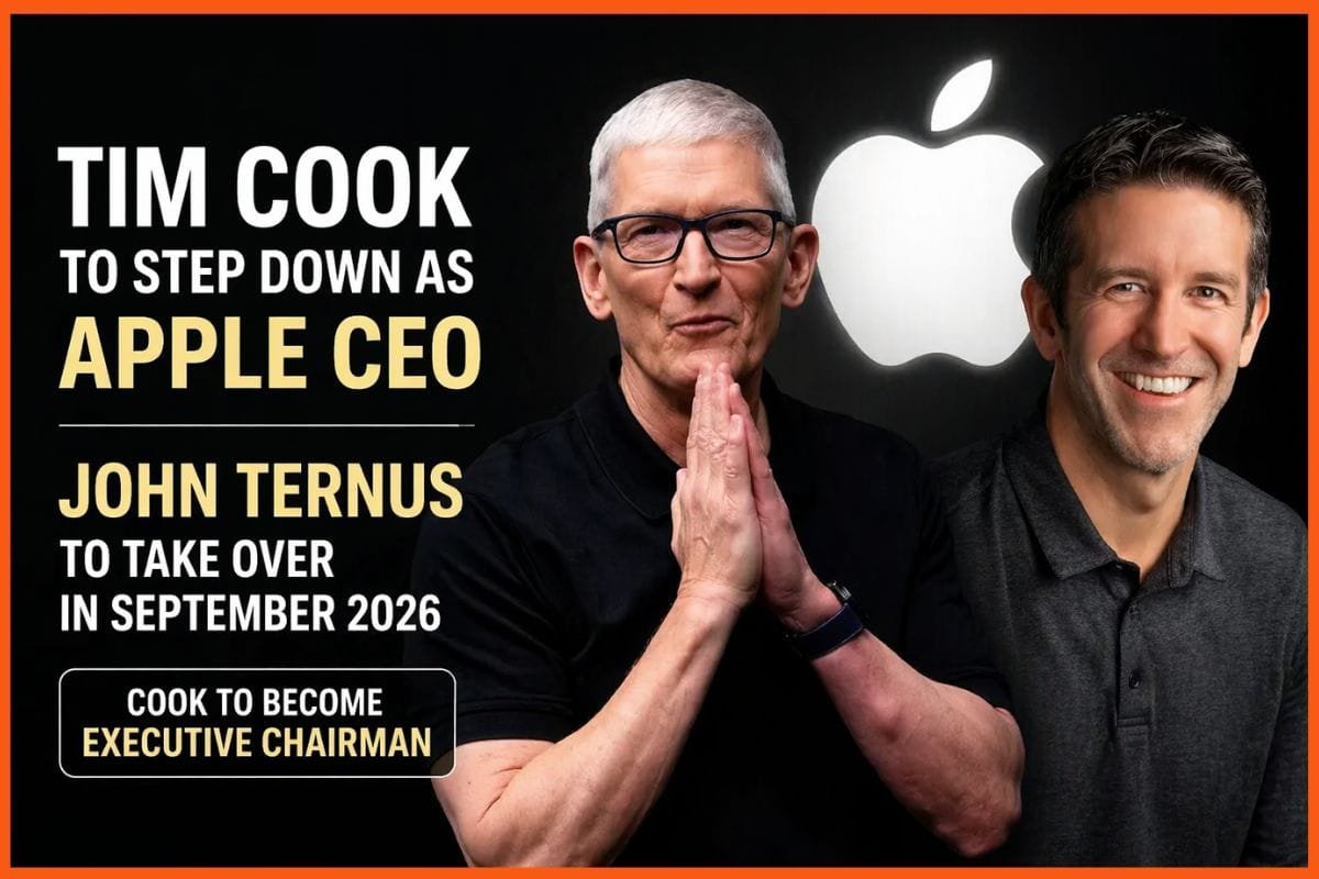 John Ternus to Become Apple CEO in 2026, Succeeding Tim Cook