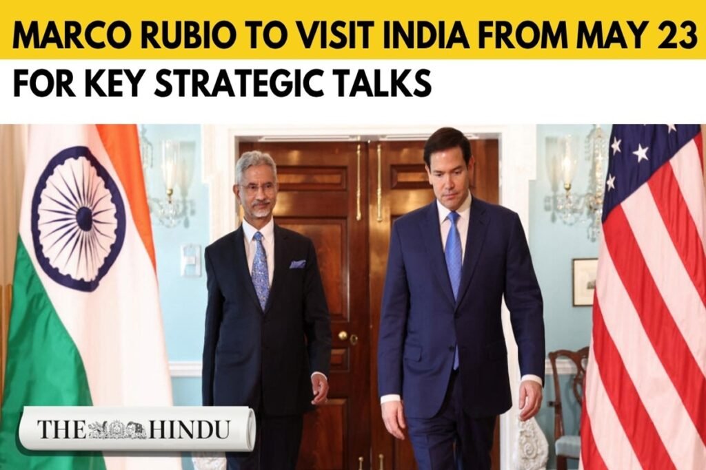 Marco Rubio Begins Four-Day India Visit Ahead of QUAD Meeting 2026