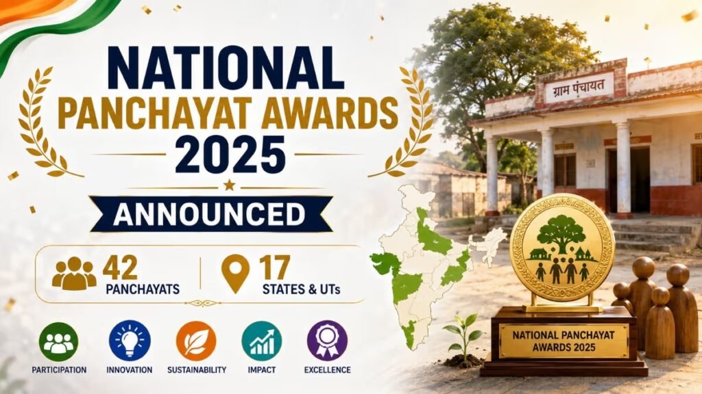National Panchayat Awards 2025: 42 Panchayats Selected Across India