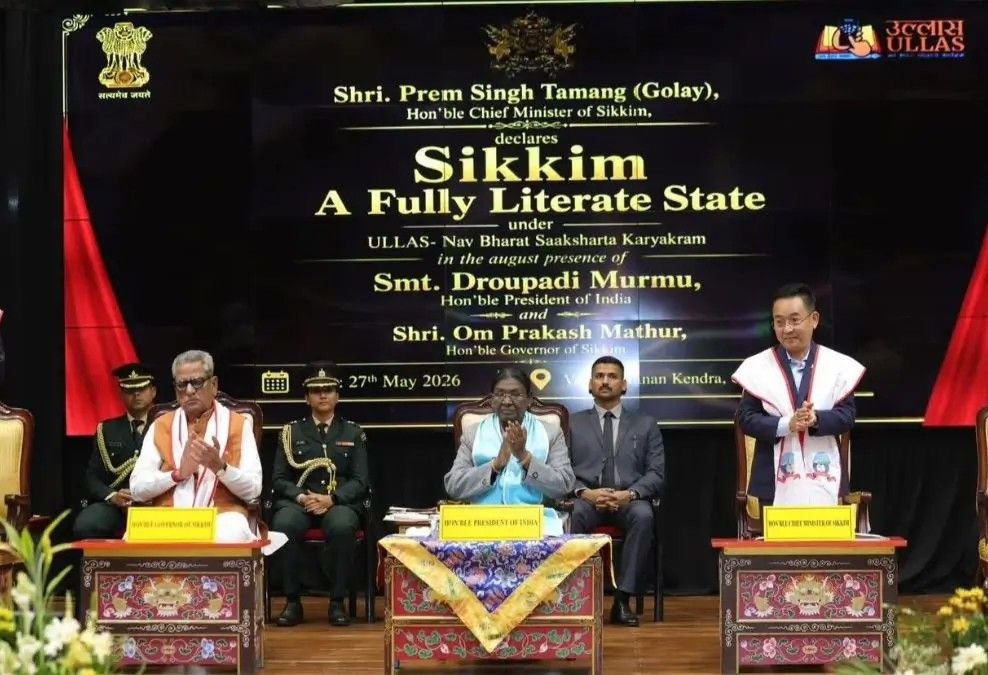 Sikkim Declared Fully Literate State under ULLAS Programme