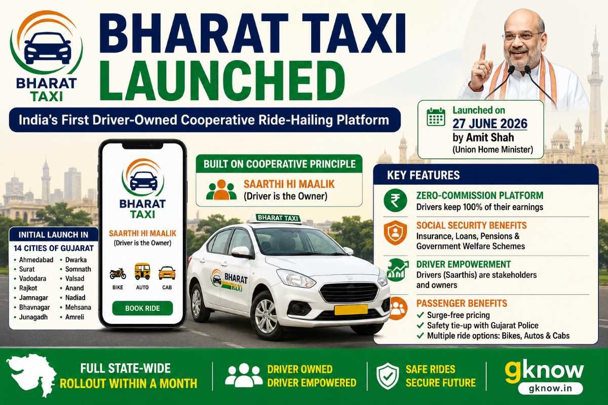 Bharat Taxi Launched: India’s First Driver-Owned Cooperative Ride-Hailing Platform