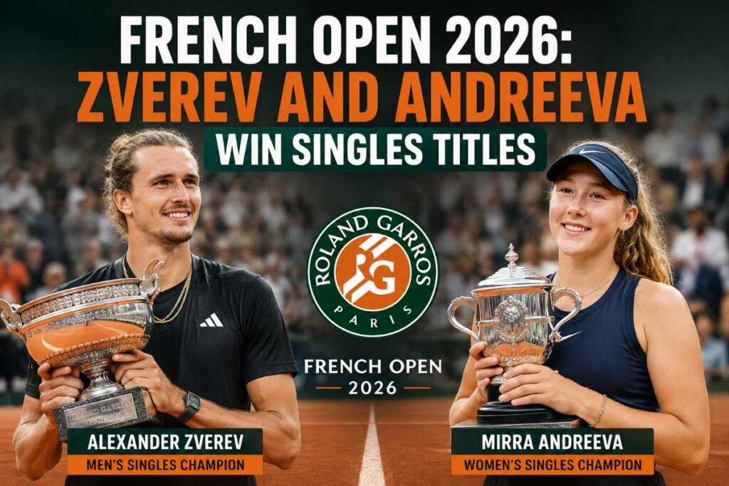 French Open 2026: Zverev and Andreeva Win Singles Titles