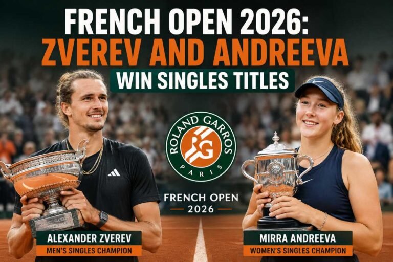 Eva Win French Open 2026: Zverev and Andreeva Win Singles Titles - GK Now
