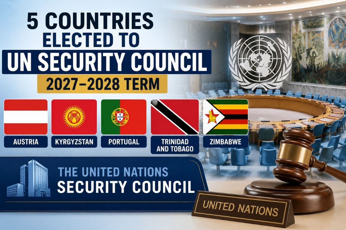 Five Countries Elected as Non-Permanent Members of UN Security Council