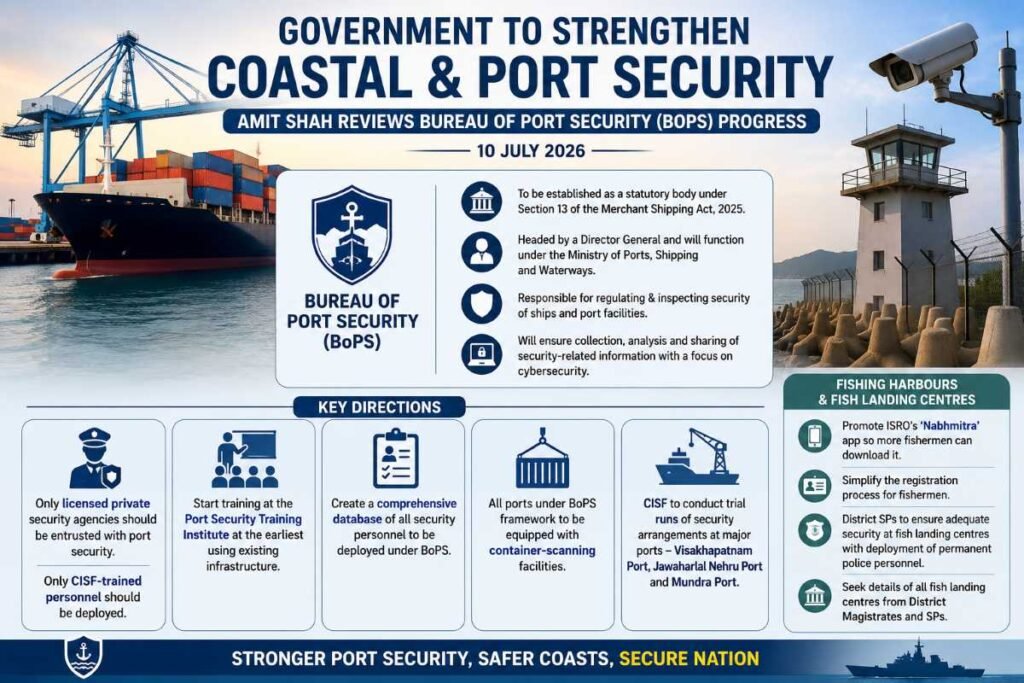 Bureau of Port Security (BoPS) to Strengthen Coastal Security