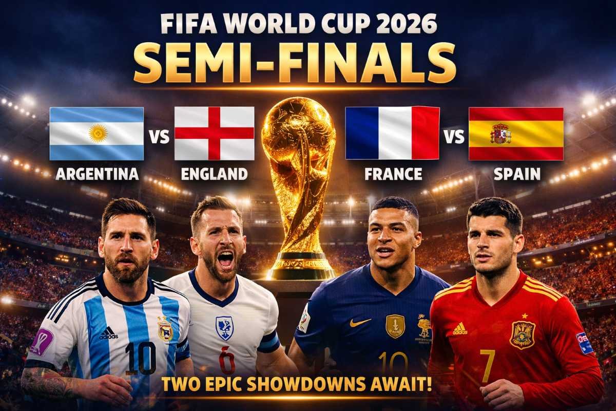Argentina, England, France, Spain in FIFA World Cup 2026 Semi-Final