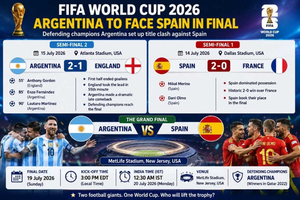 FIFA World Cup 2026 Final: Argentina vs Spain