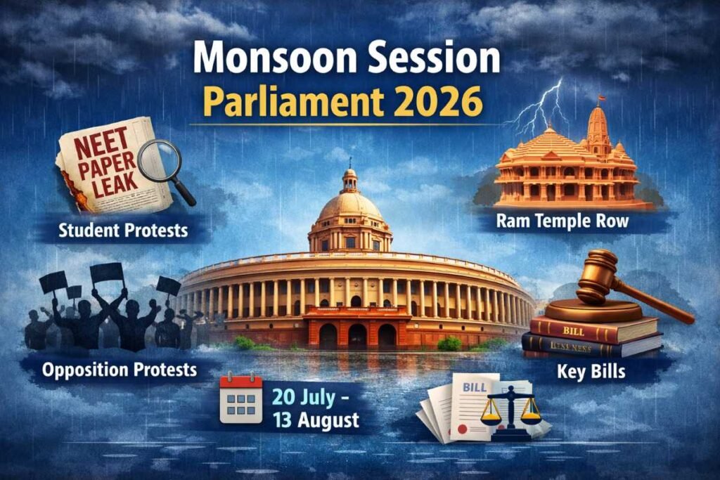 संसद का 2026 का मॉनसून सत्र शुरू
