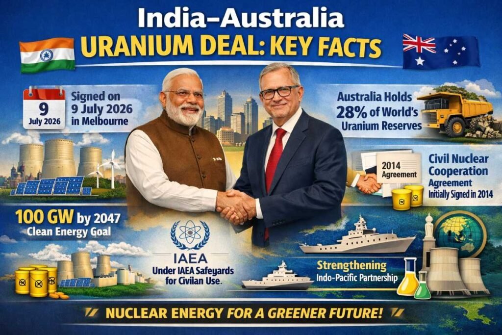 Australia to Supply Uranium to India