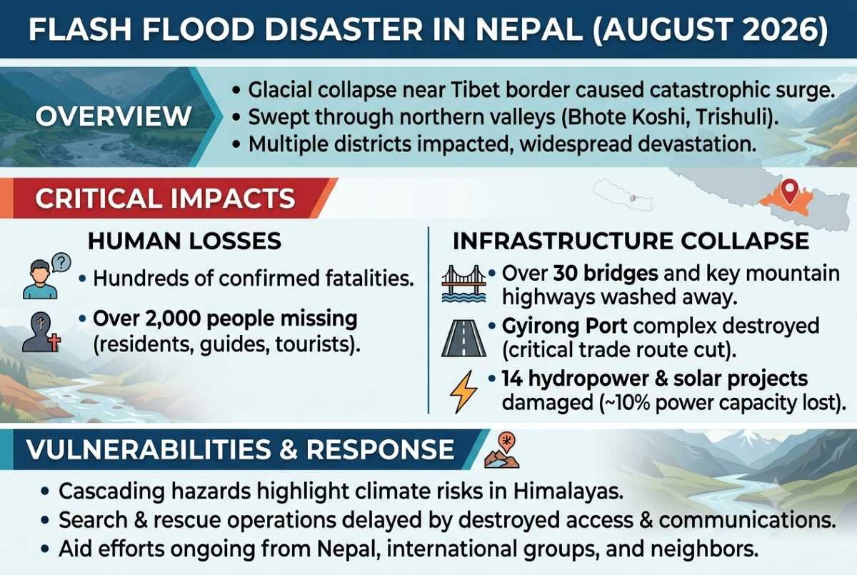 Flash Flood In Nepal August 2026 Causes Impact And Recovery GK Now flash-flood-in-nepal-august-2026-causes-impact-and-recovery-gk-now