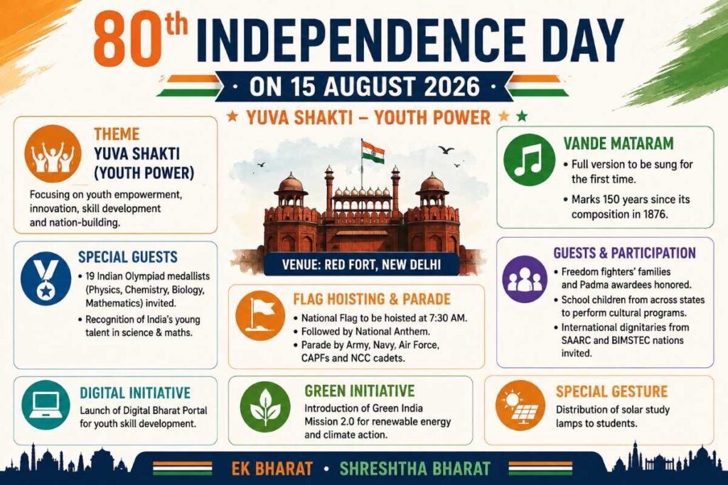 Independence Day 2026: Theme, Vande Mataram & Key Highlights