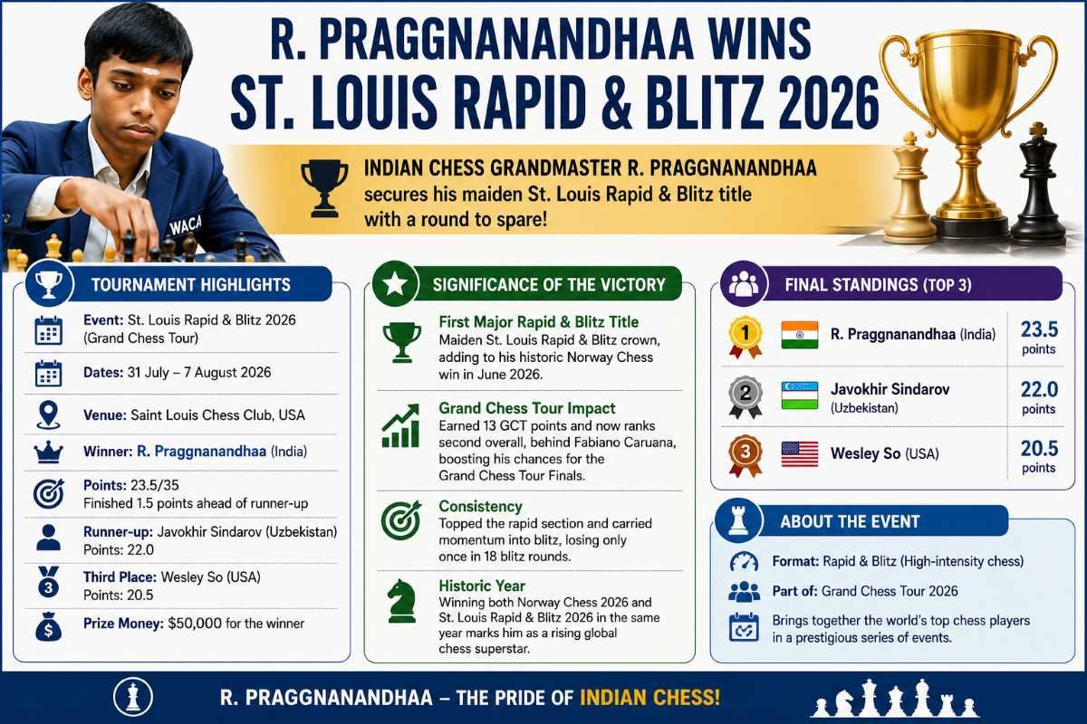 R. Praggnanandhaa Wins St. Louis Rapid & Blitz 2026