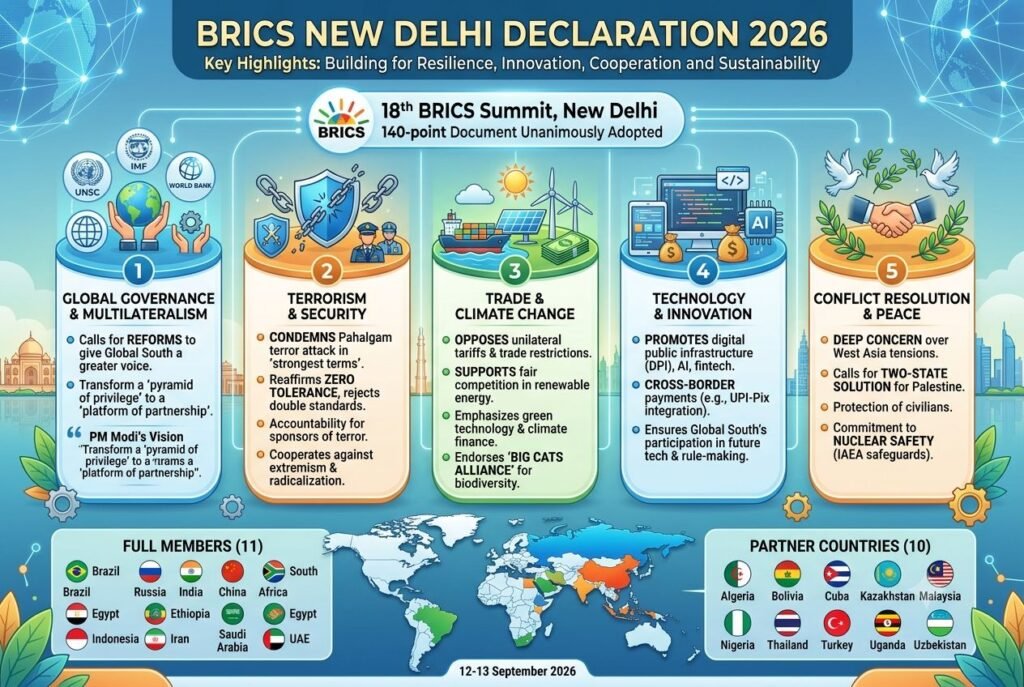 BRICS New Delhi Declaration 2026
