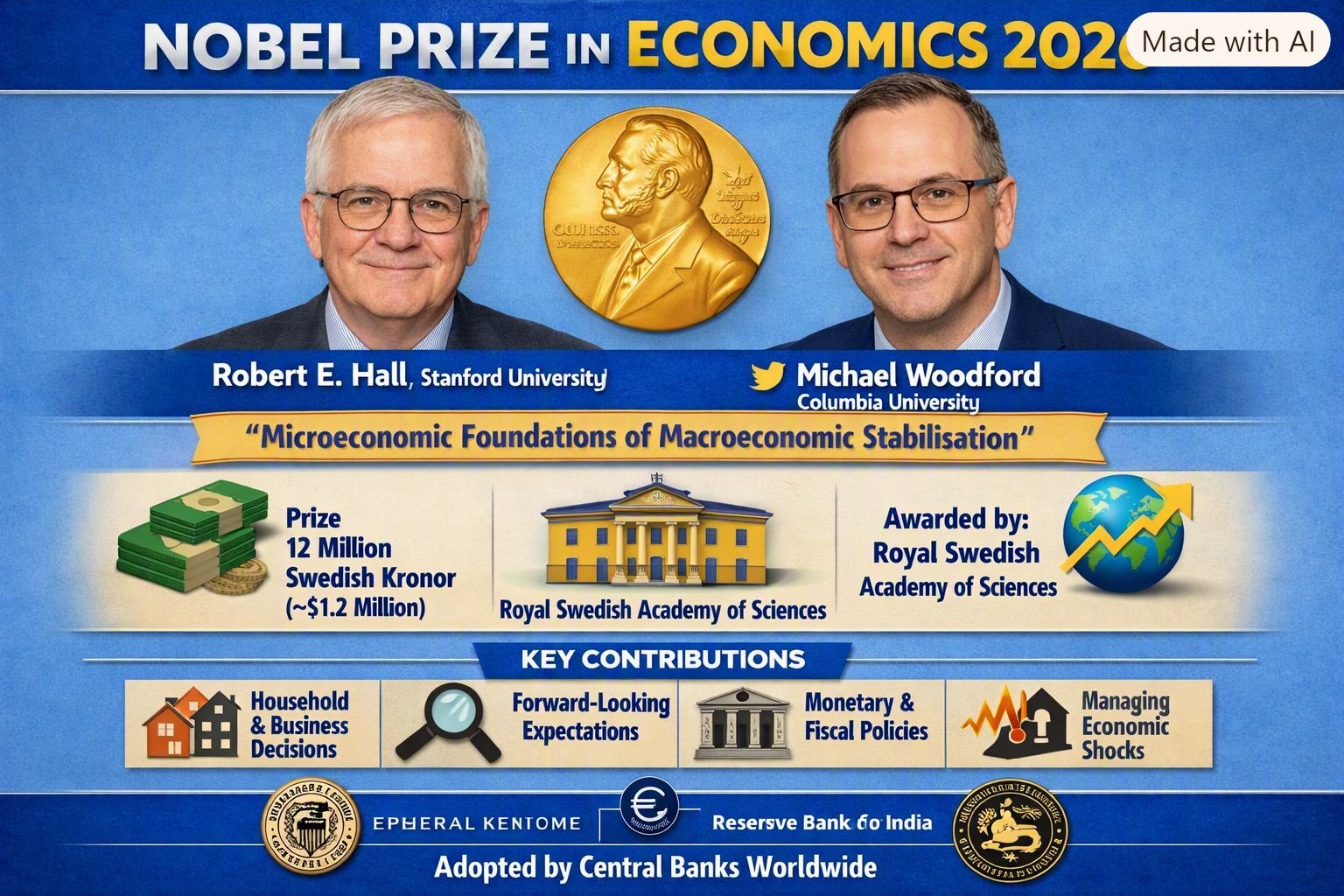 American Economists Robert E. Hall and Michael Woodford Awarded 2026 Nobel Prize in Economics