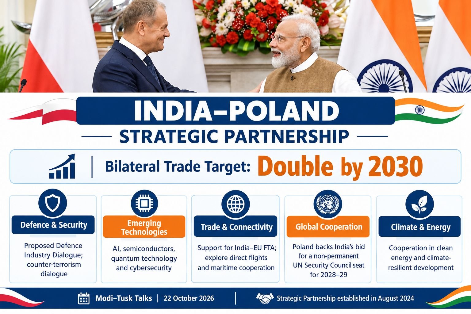 India–Poland Agree to Double Bilateral Trade by 2030